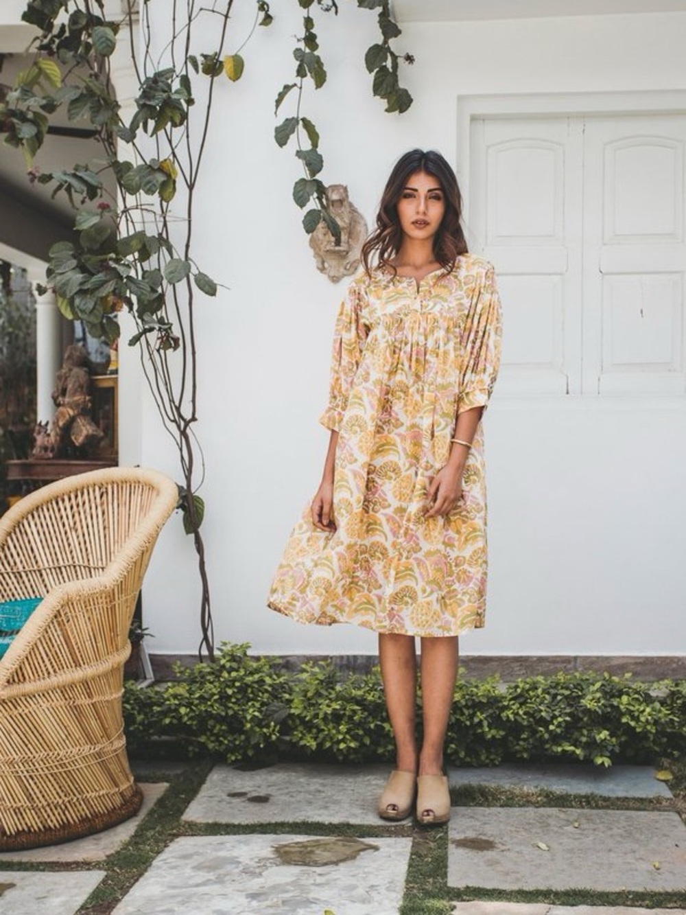 VOLOSHIN GOA BEACH TUNIC - GOLDENROD PARLOUR